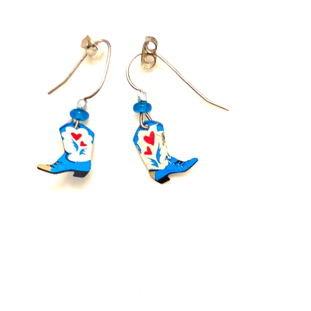 Claire’s Western Cowboy Boot Dangling Earrings
